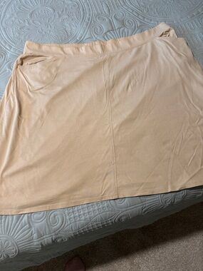 J.Jill Classic Cream cotton A-Line Women's Skirt